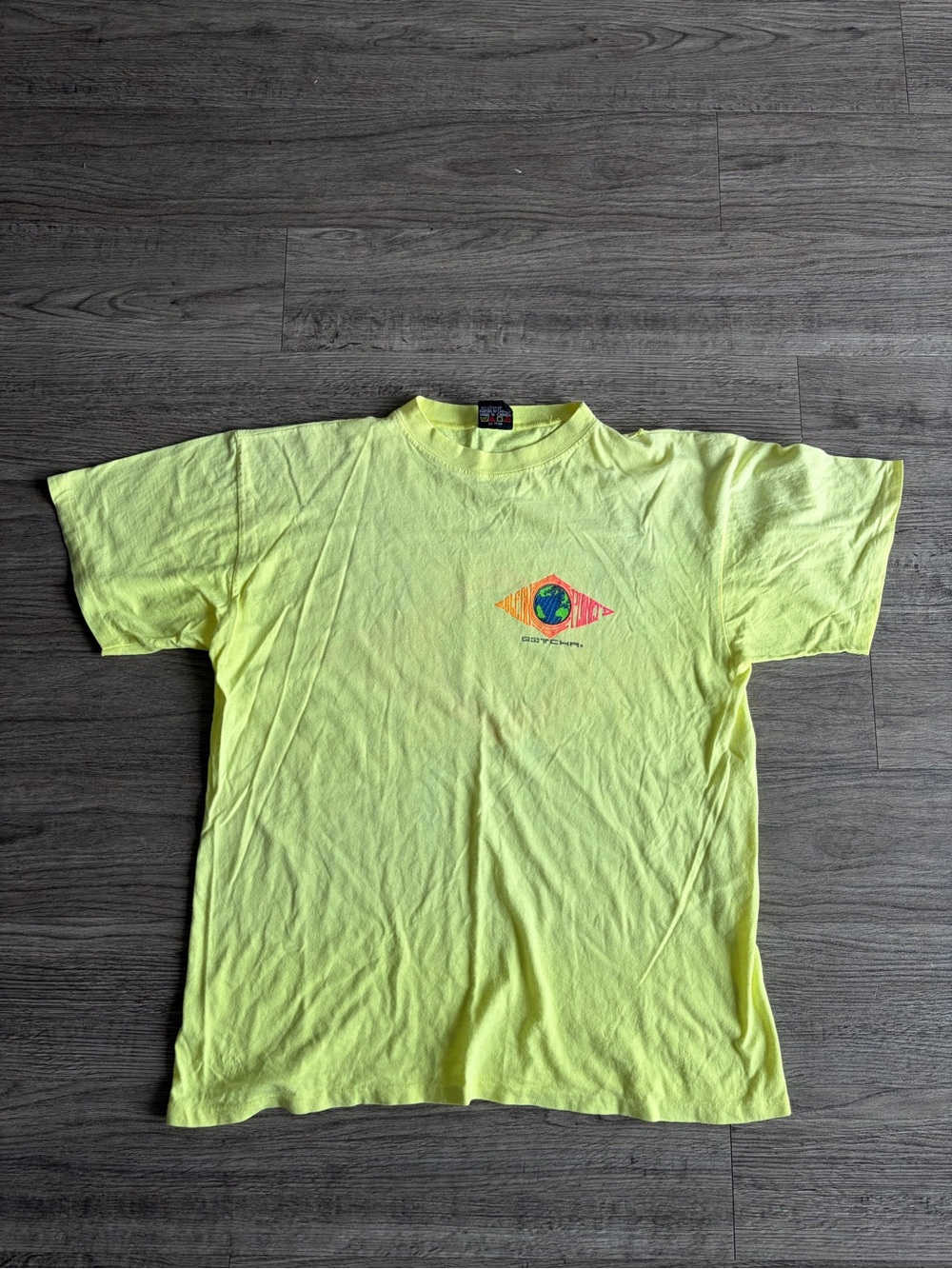 Neon surf graphic t shirt